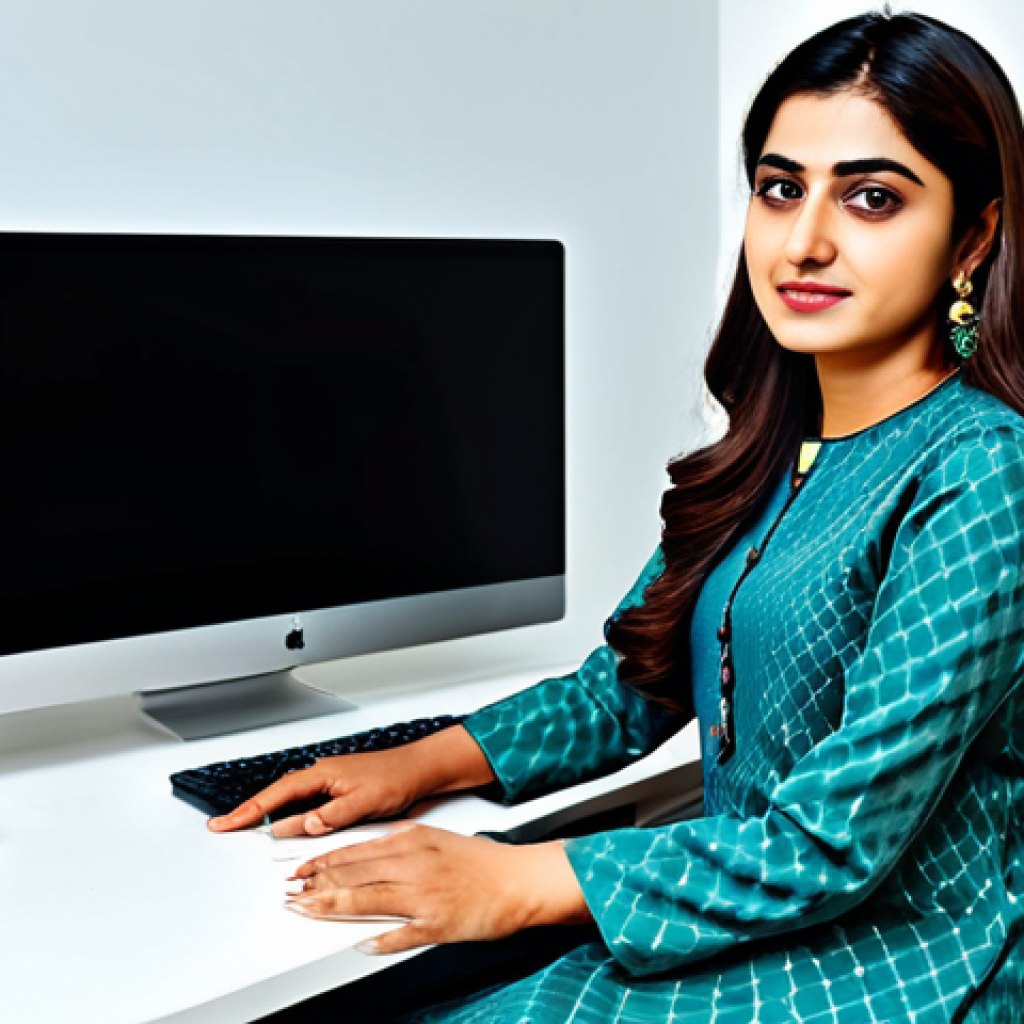 전문성 확장을 위한 교육 과정 - Professional Woman in Office**

"A Pakistani businesswoman in a stylish, modest salwar kameez, worki...