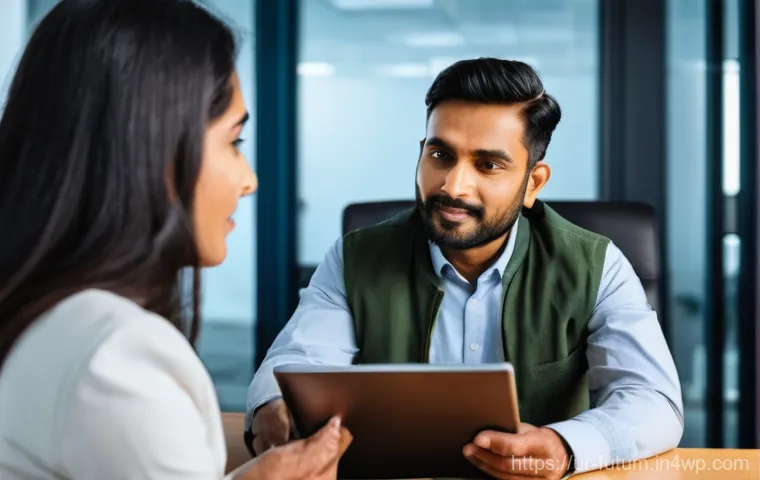 커리어 다변화의 성공을 위한 커뮤니티 활용법 - **Prompt:** A focused South Asian female professional in her late 20s is seated at a clean, well-org...