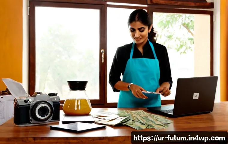 Home 17 다변화된 경력을 활용한 창업 아이디어 - Photorealistic entrepreneurial planning scene in a bright home office in Lahore, a confident Pakista...